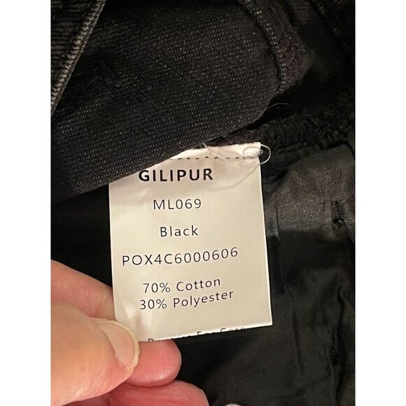 Gilipur Womens Black Wide-Leg Jeans‎ ML069 29" Inseam Cotton/Polyester - Picture 4 of 11